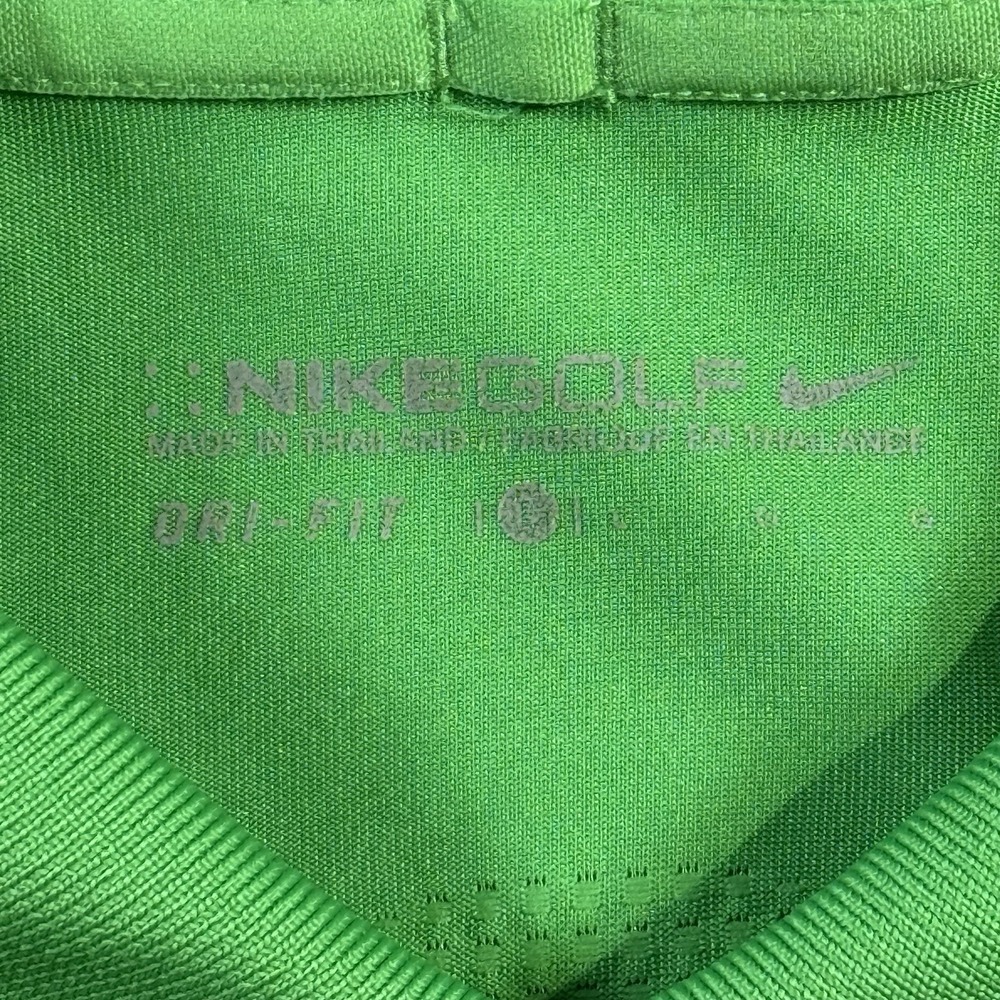 Nike Golf Dri-Fit Mens Polo Shirt Green Performance Stretch 400769-376 L - Picture 3 of 11